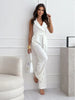 V-neck Sleeveless Jumpsuit With Belt Design Summer Fashion Trousers Women's Clothing