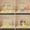 LED Acrylic Drawing Board DIY Erasable Luminous Writing Boards With Stand USB Plug Message Board With NightLight